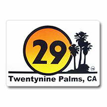 29 Palms sunset vinyl sticker