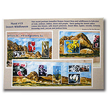 Mural postcard #15 Desert Wildflowers